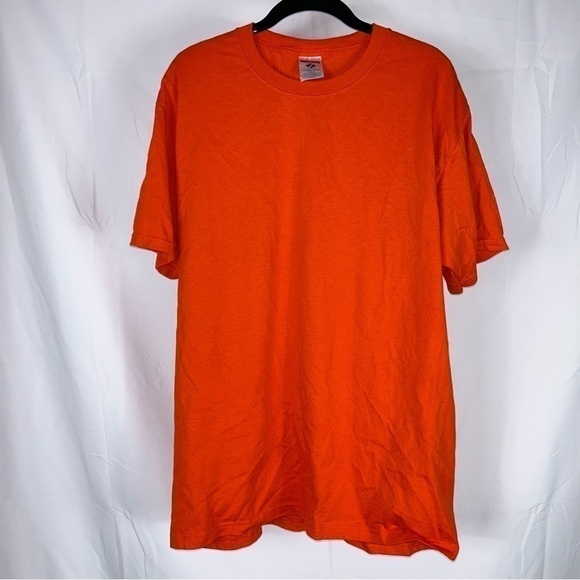 Short Sleeve Teeshirt Pullover Crewneck Basic Classic Relaxed Fit Solid Top - Picture 1 of 5